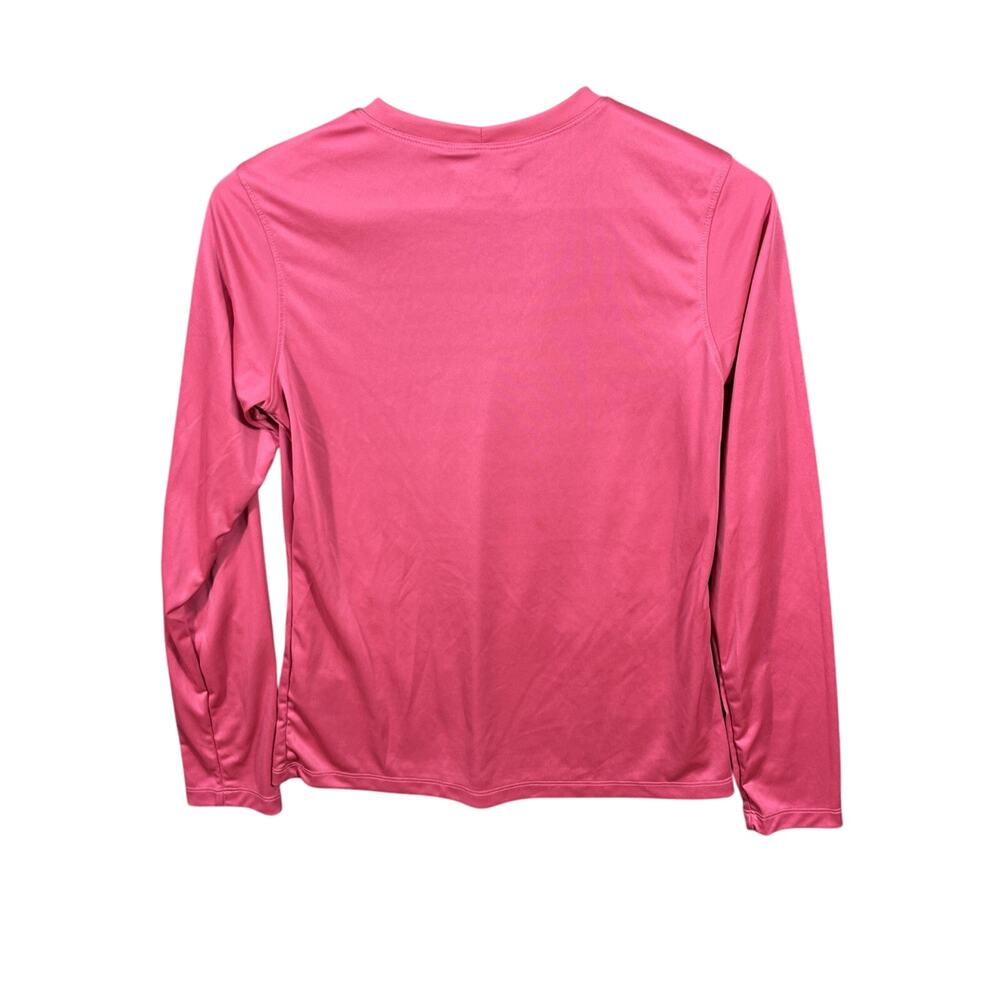 Columbia Girls Fork Stream Long Sleeve T-shirt, Wild Geranium Pink, XS - Picture 10 of 11
